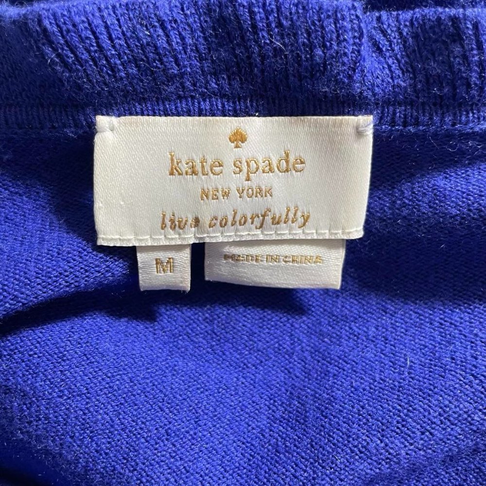 Kate Spade Blue Ruffle Trim Top - Picture 5 of 5